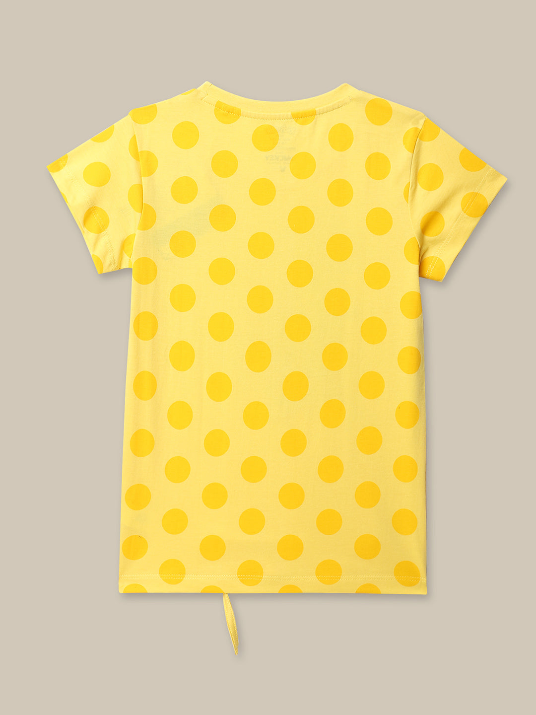 BIO WORLD GIRLS T-SHIRT H/S STY-23-24-000542 BRIGHT YELLOW