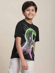 BIO WORLD BOYS T-SHIRT H/S STY-23-24-000881 BLACK