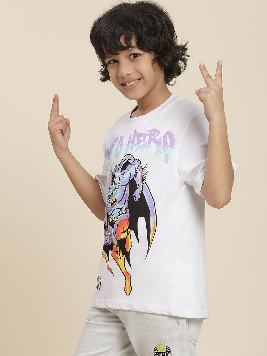 BIO WORLD BOYS T-SHIRT H/S STY-23-24-001277 WHITE