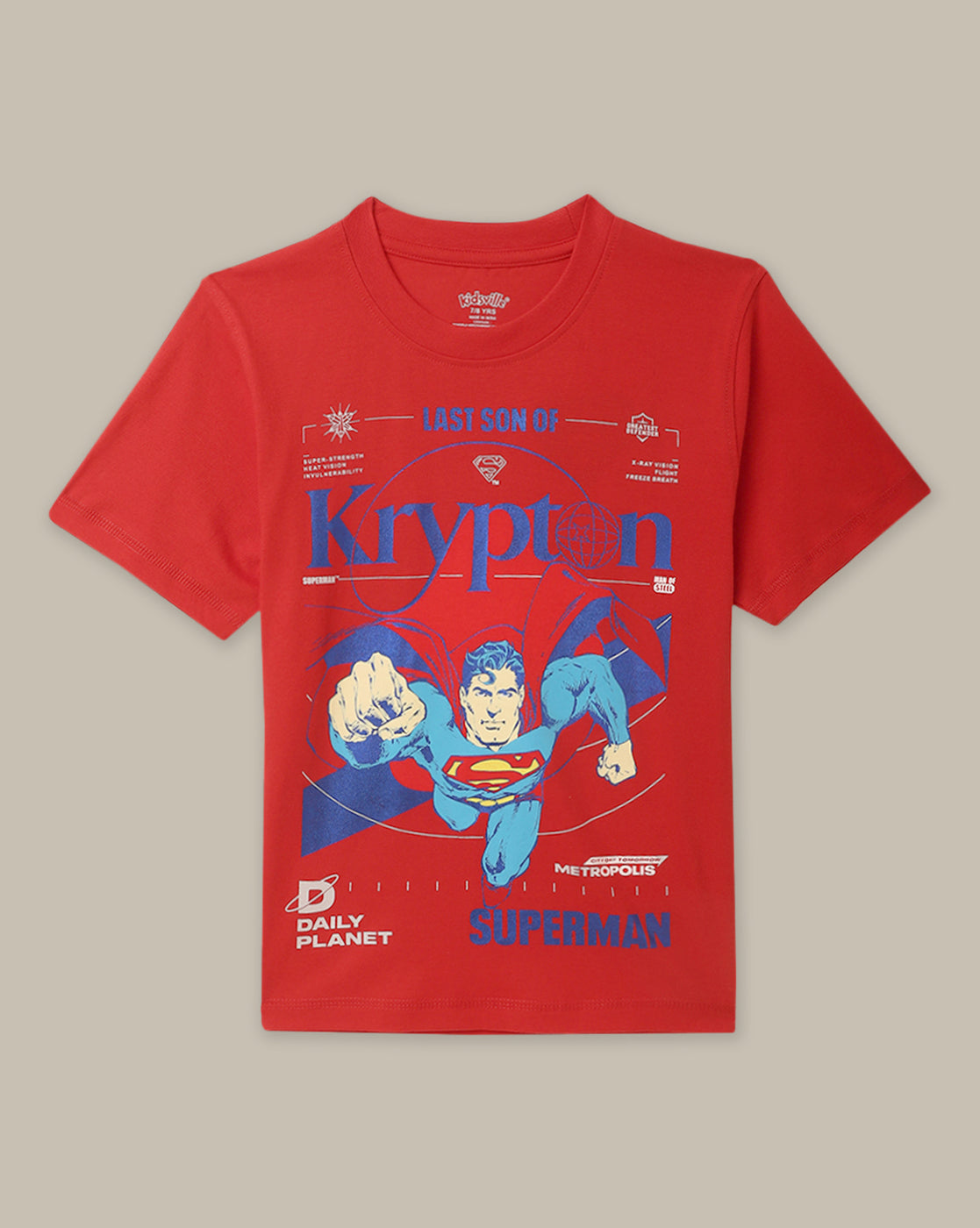 BIO WORLD BOYS T-SHIRT H/S STY-23-24-001689 BRIGHT RED