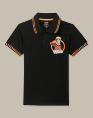 BIO WORLD BOYS T-SHIRT H/S STY-23-24-001805 BLACK