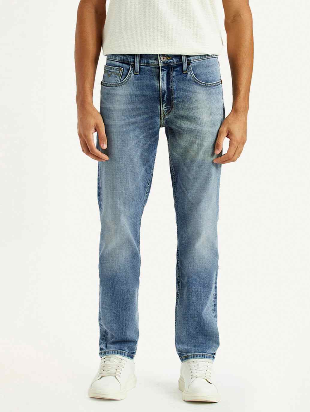 Men'S 511 Light Indigo Slim Fit Mid Rise Jeans - Goyalsons ShopMax