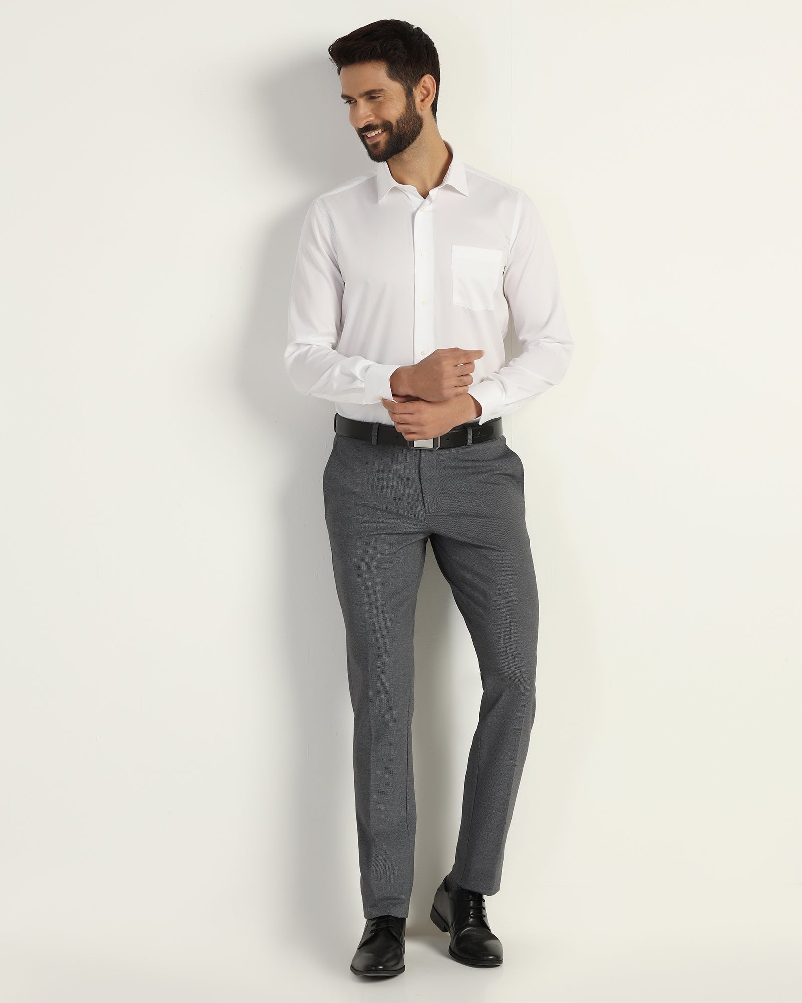 BLACKBERRY MENS FORMAL SHIRT F/S NL-LG-SO-DAWN WHITE