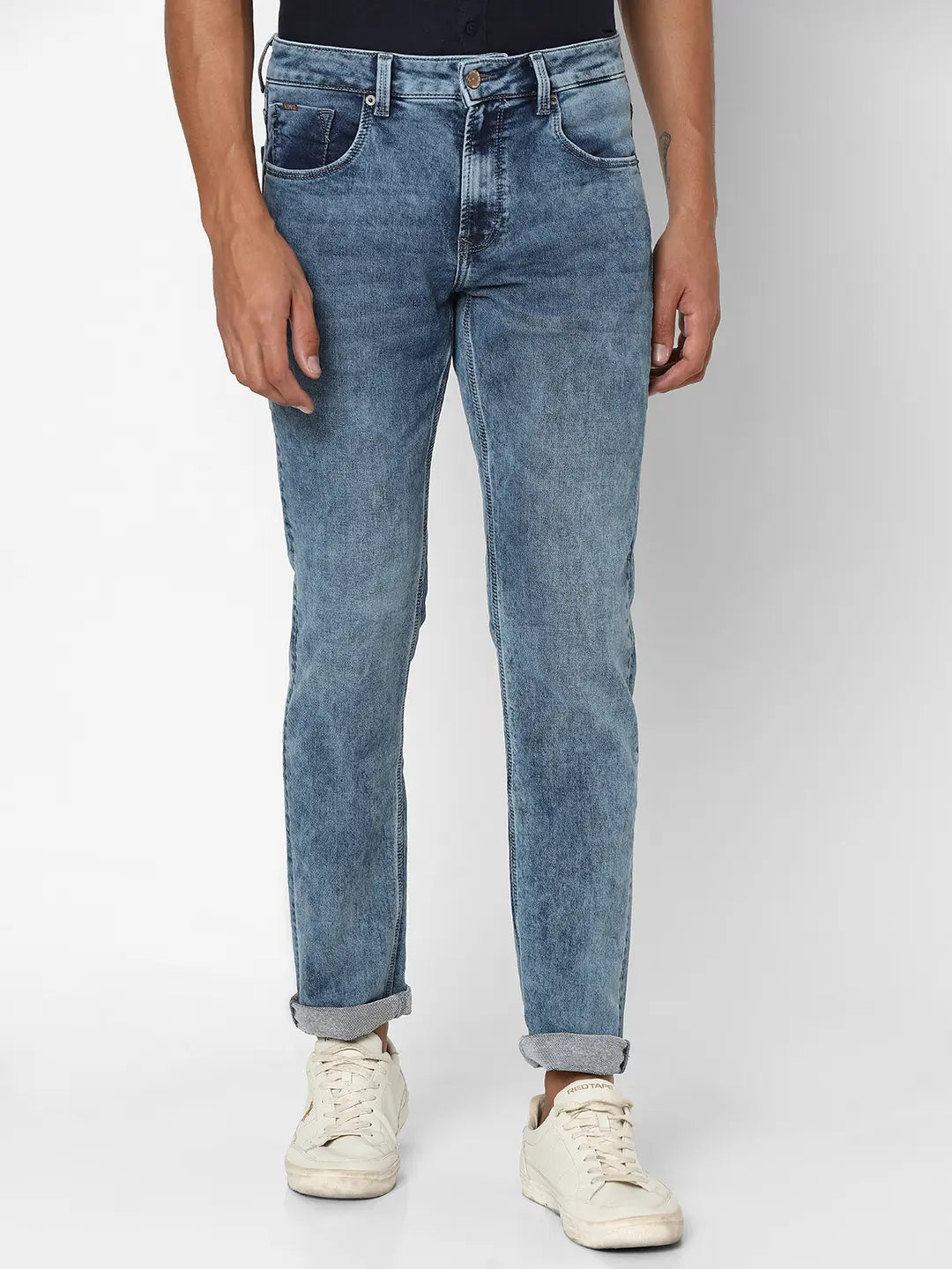 Spykar Mens Jeans Mdrc2Bc008 Mid Blue