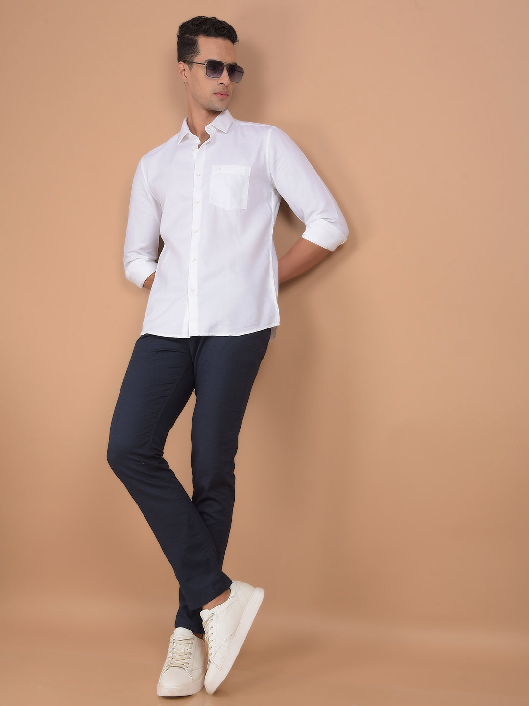 CRIMSOUNE CLUB MENS CASUAL TROUSER TA1747 NAVY