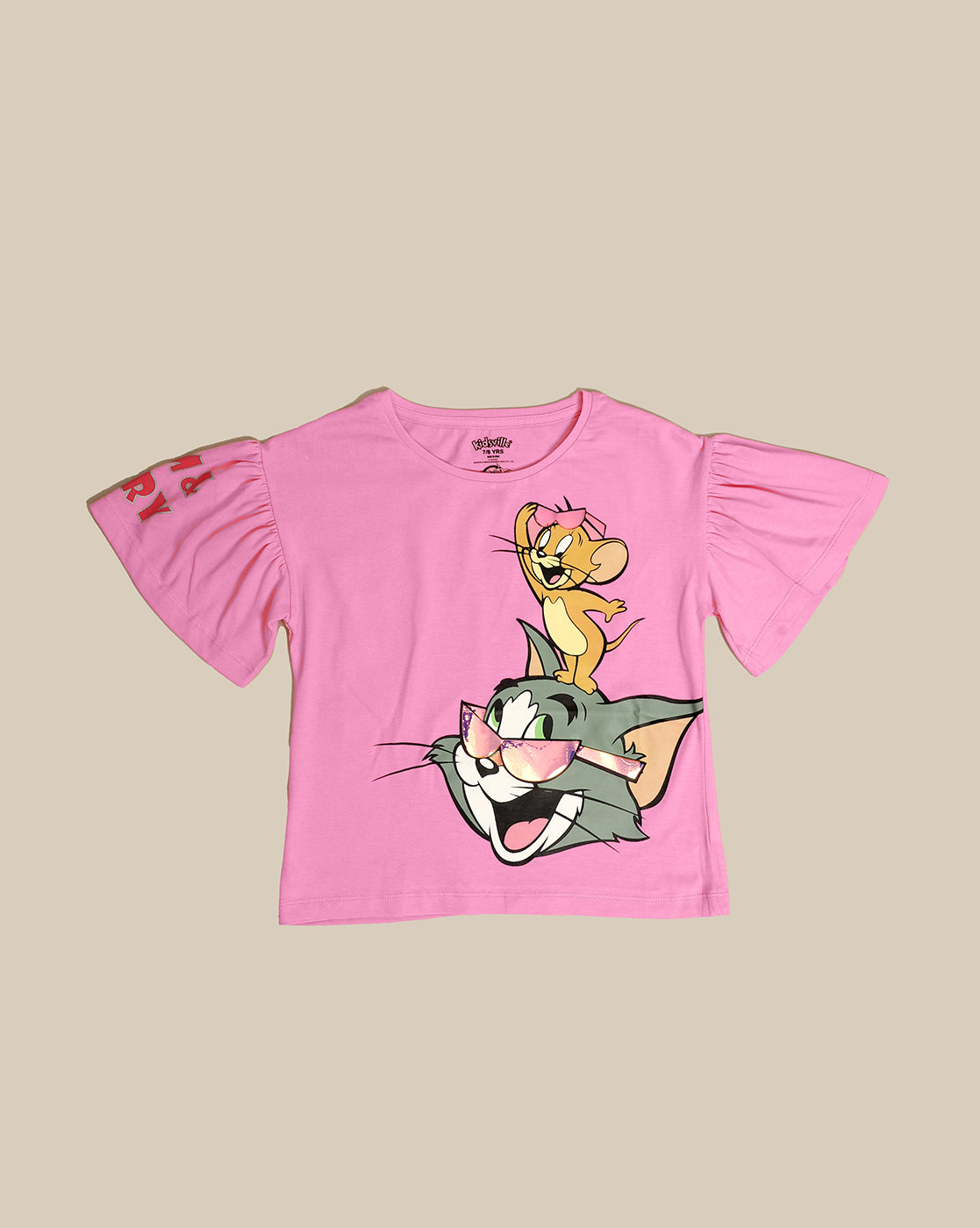 BIO WORLD GIRLS T-SHIRT H/S TNJKGTSRT001147 SACHET PINK