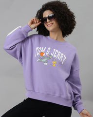 Bio World Ladies Western Sweat Shirt Tnjywswts002217 Lavender