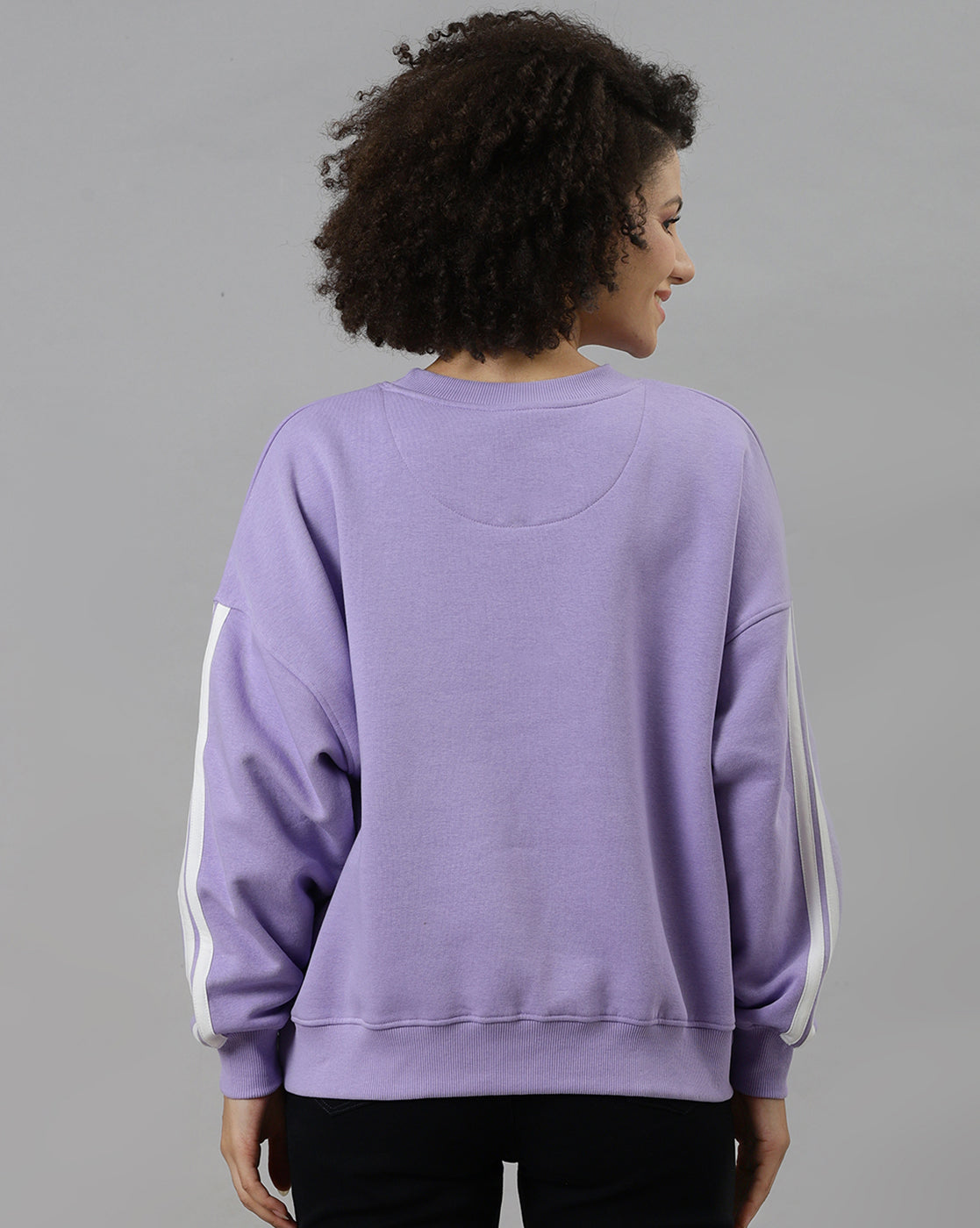 Bio World Ladies Western Sweat Shirt Tnjywswts002217 Lavender