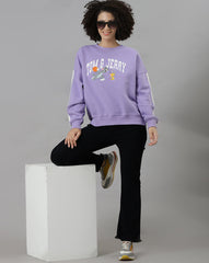 Bio World Ladies Western Sweat Shirt Tnjywswts002217 Lavender