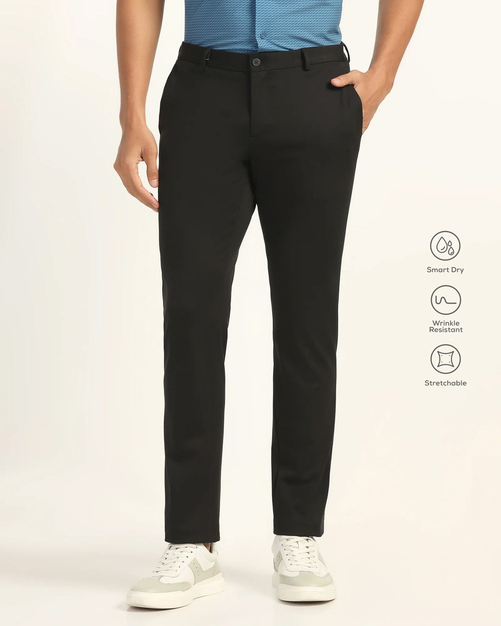 Blackberry Mens Formal Trouser Bp-Tp-So-Explorer Black - Goyalsons ShopMax