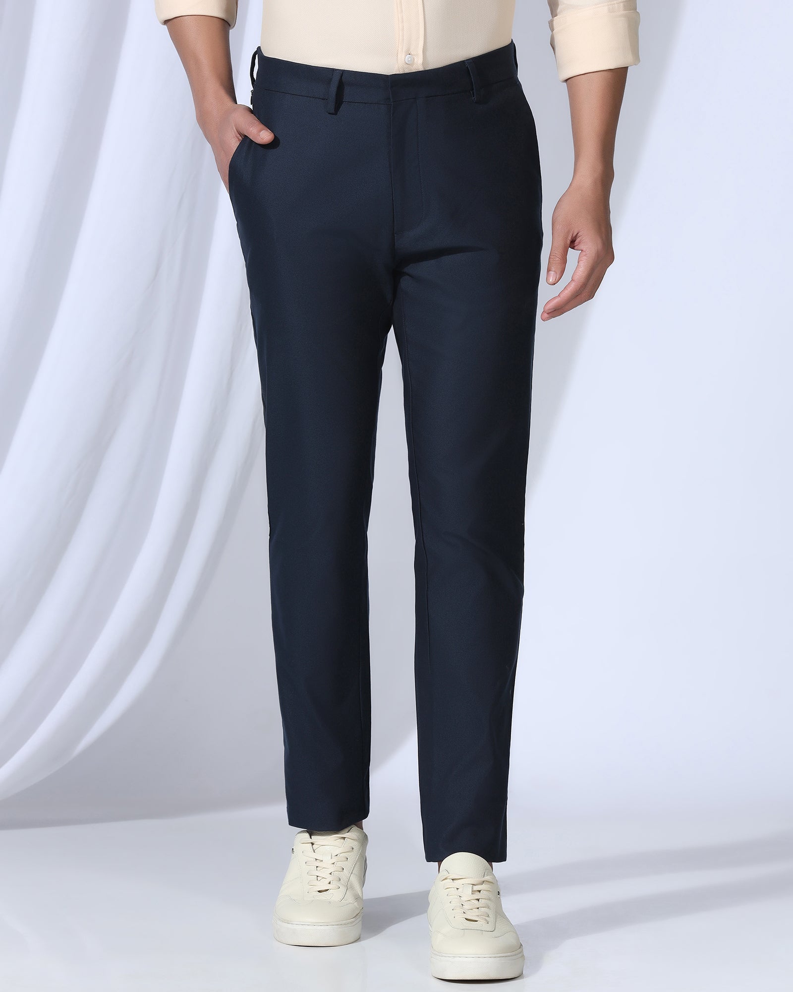 Blackberry Mens Casual Trouser Ek-Do-Blake Navy - Goyalsons ShopMax