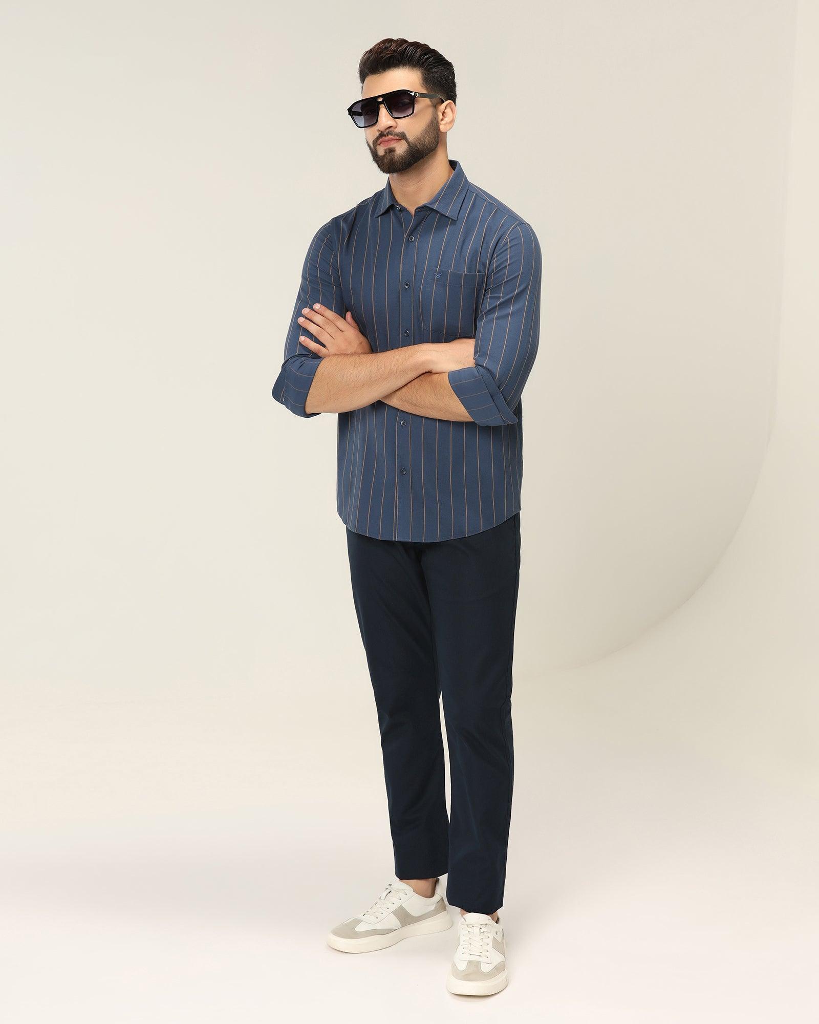 Blackberry Mens Casual Trouser Ek-Do-Jeny Navy