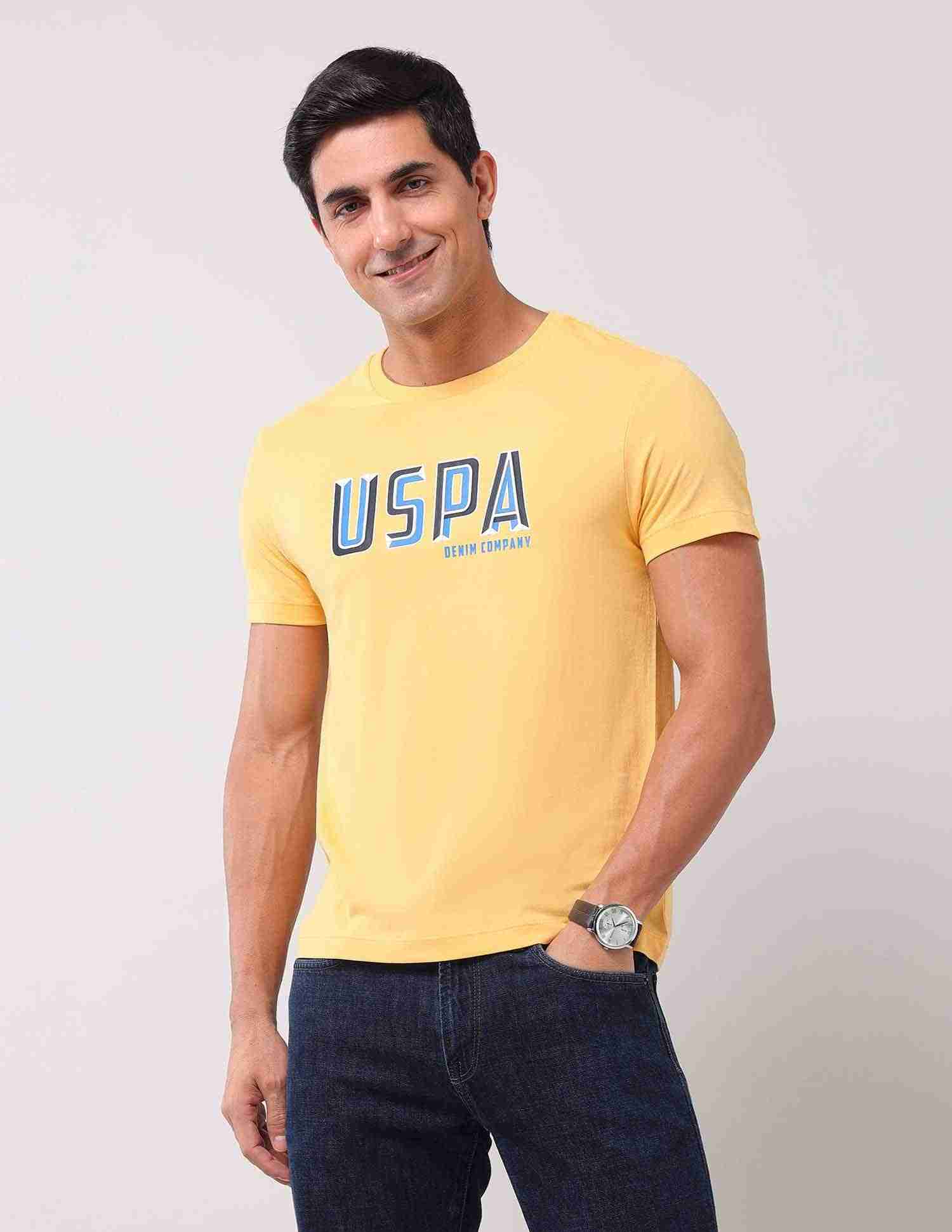U.S.Polo Mens T-Shirt H/S Udtsh2912 Yellow