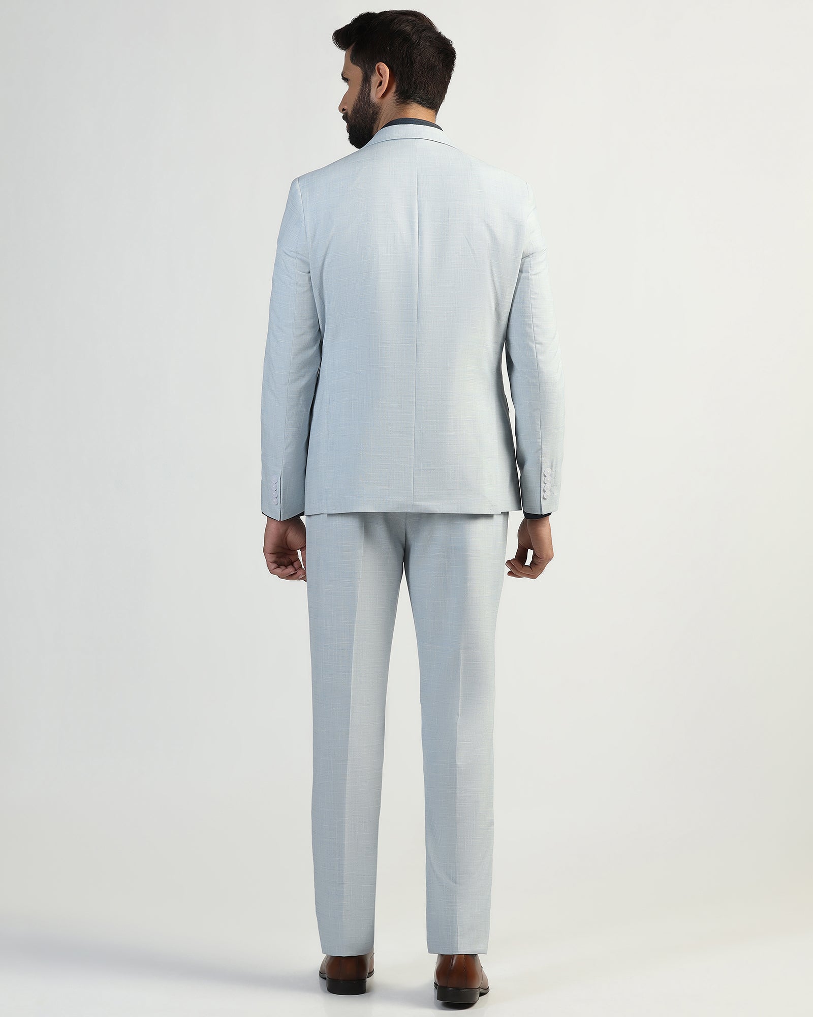 Blackberry Mens Coat Suit 2Pcs Set Bp-Ch-Enrico1 Light Blue