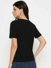 Madame Ladies Western Top H/S M5S11001 002 Black