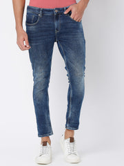 Spykar Mens Jeans Kn-Nos-007 Mid Blue