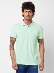 Spykar Mens T-Shirt H/S Mktfp1Bd021 Mint Green