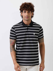 Spykar Mens T-Shirt H/S Mktfp1Be161 Black