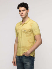 Crocodile Mens T-Shirt H/S Crfp124-313Mt Golden Yellow
