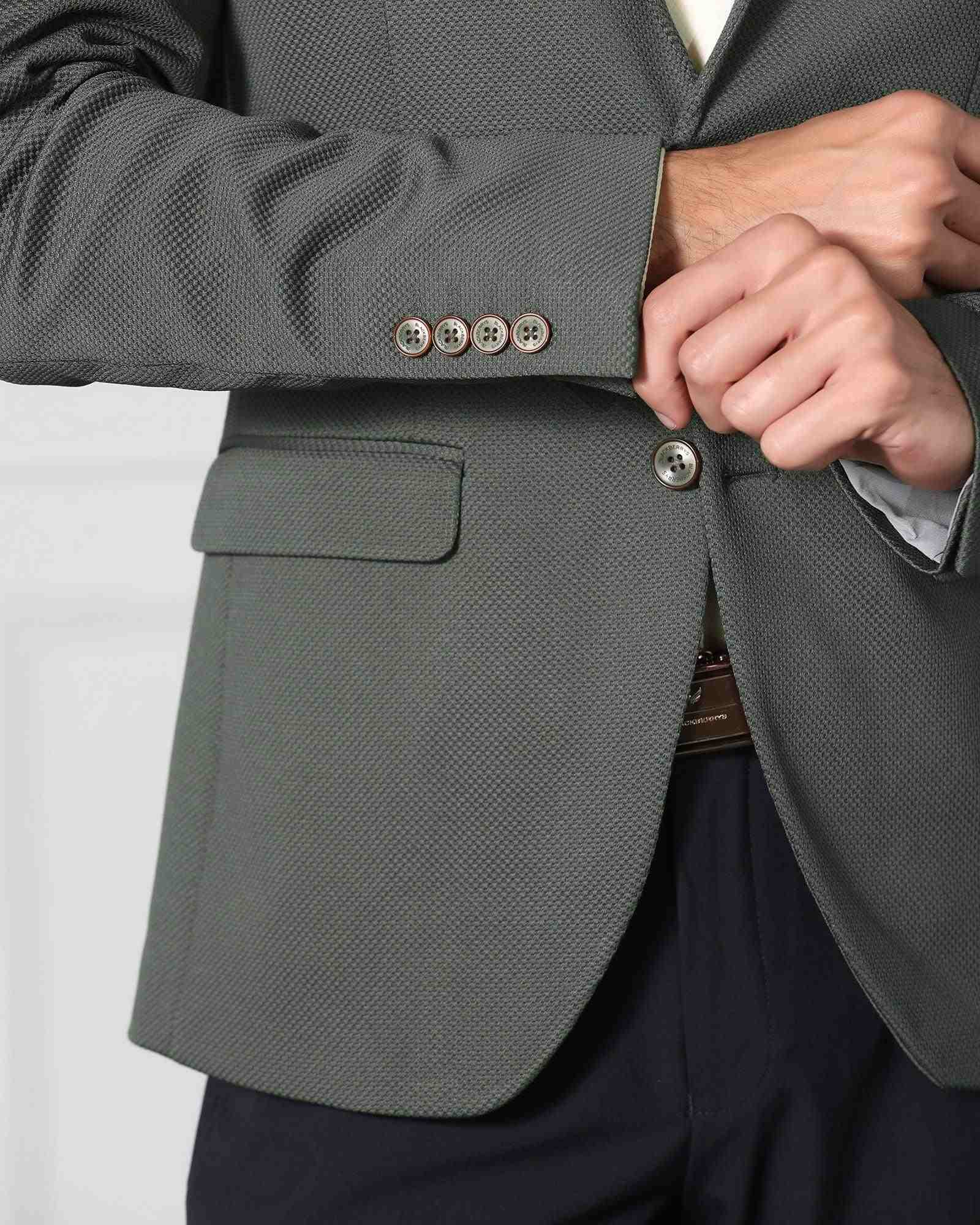 Blackberry Mens Formal Shirt F/S Bp-Bs-Do-Revolve Grey