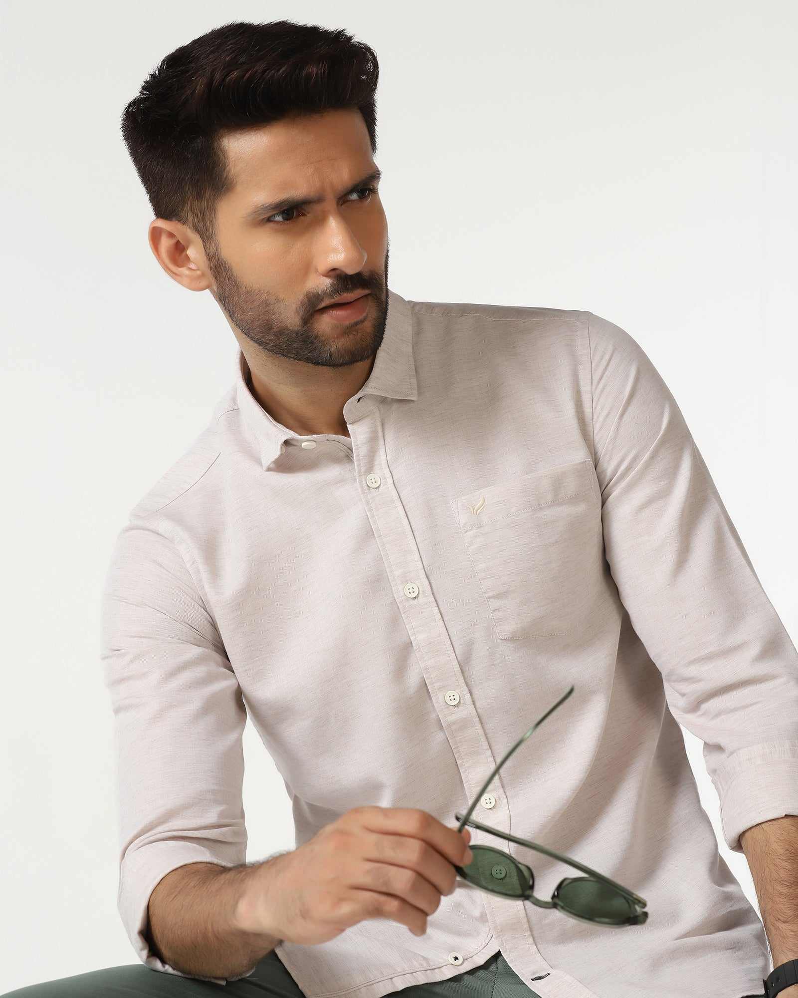 Blackberry Mens Formal Shirt F/S Bp-Bs-Do-Revolve Grey