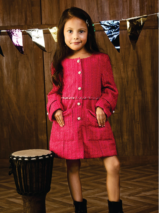 Vitamins Girls Midi Vtm07-11087 Poppy Pink