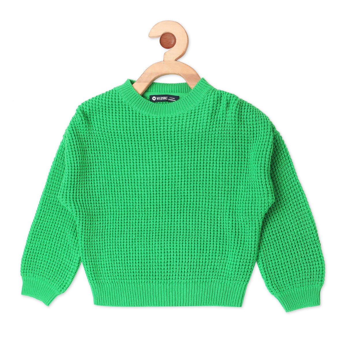 Vitamins Girls Woolen Top Vtm15-064 Hawaiian Ocean