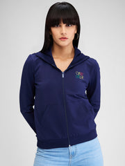 SPYKAR LADIES WESTERN SWEAT SHIRT WCSSS2BD004 MIDNIGHT BLUE
