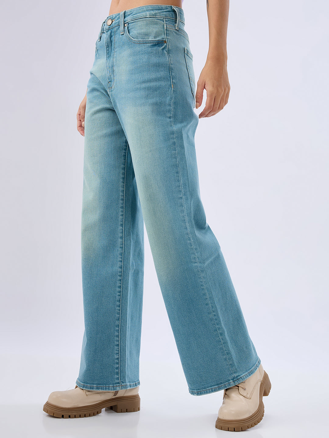 SPYKAR LADIES WESTERN JEANS WDBLW2BE323 MID BLUE