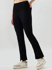 SPYKAR LADIES WESTERN JEANS WDELI2BE017 JET BLACK
