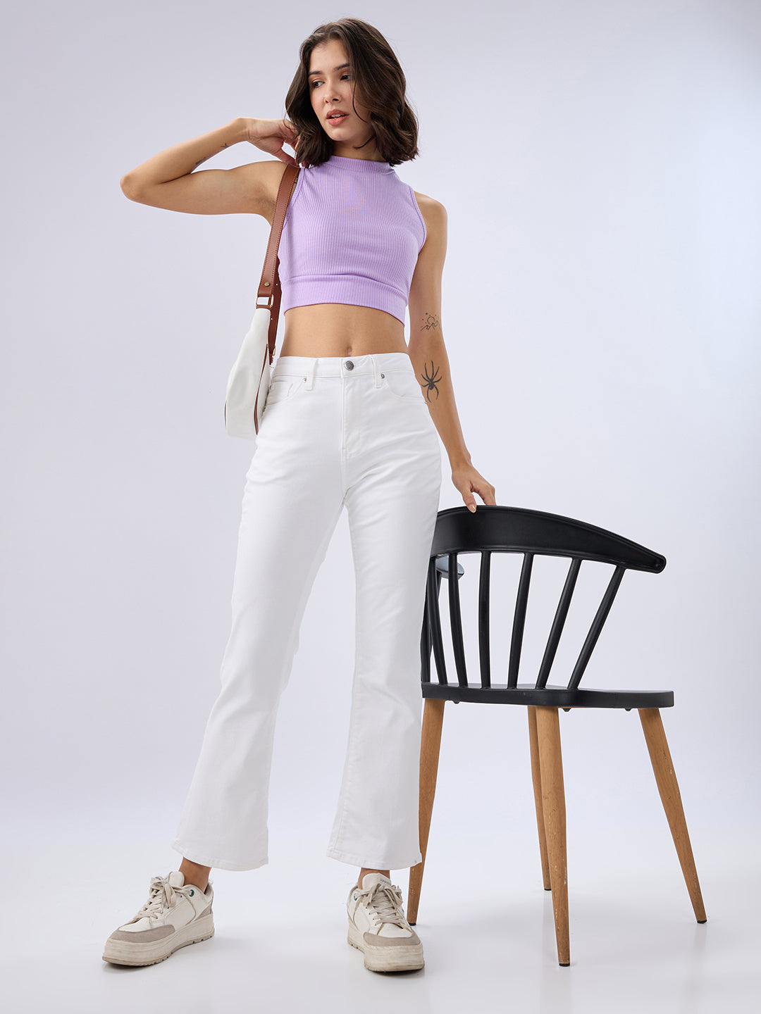 SPYKAR LADIES WESTERN JEANS WDELI2BE018 WHITE