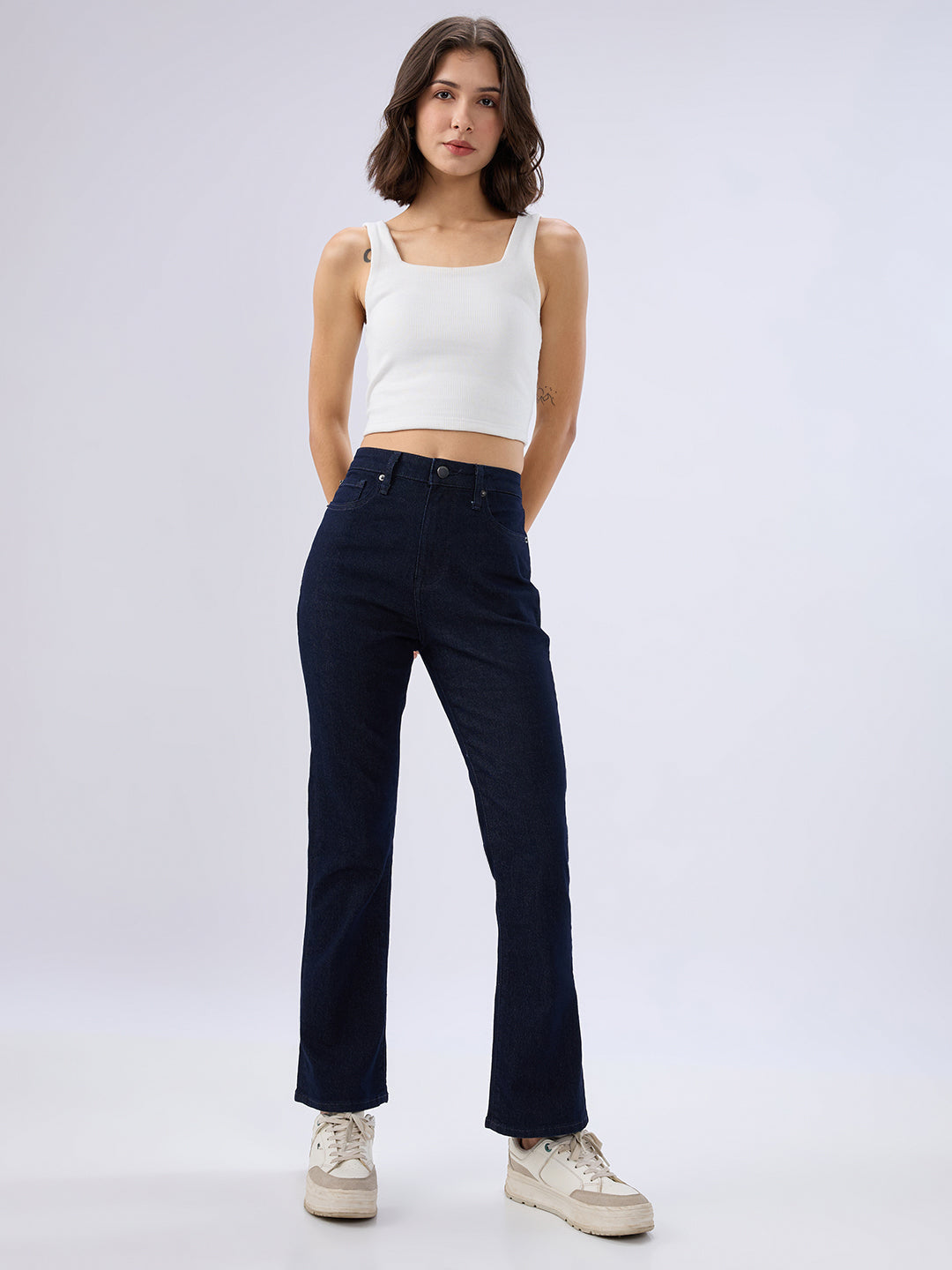 SPYKAR LADIES WESTERN JEANS WDELI2BE260 RAW BLUE