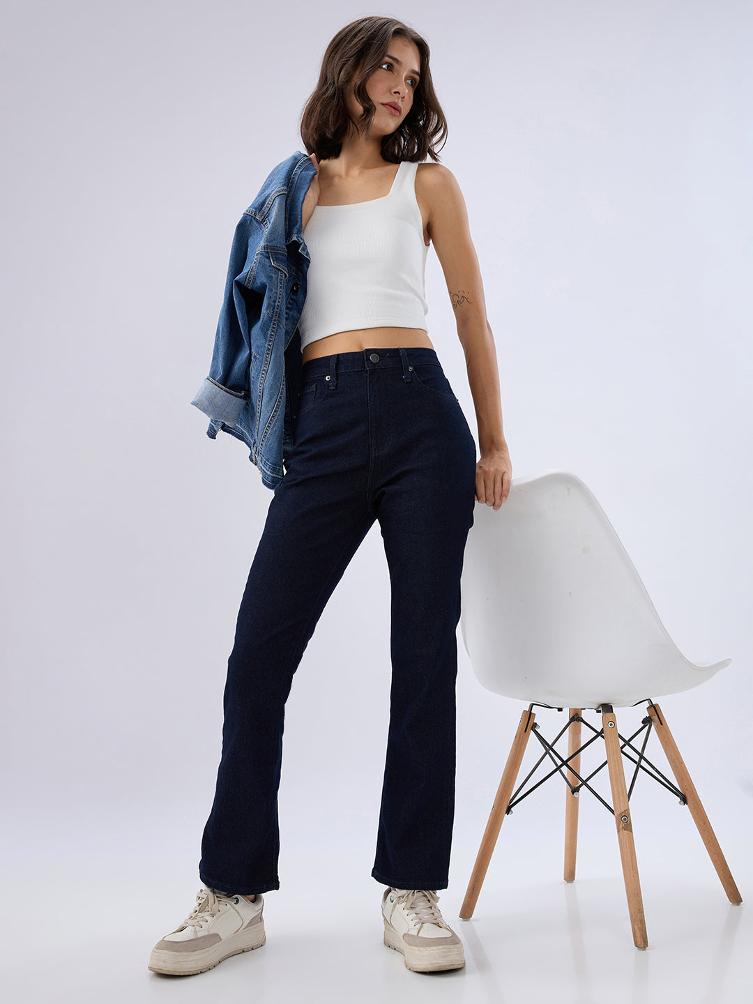 SPYKAR LADIES WESTERN JEANS WDELI2BE260 RAW BLUE