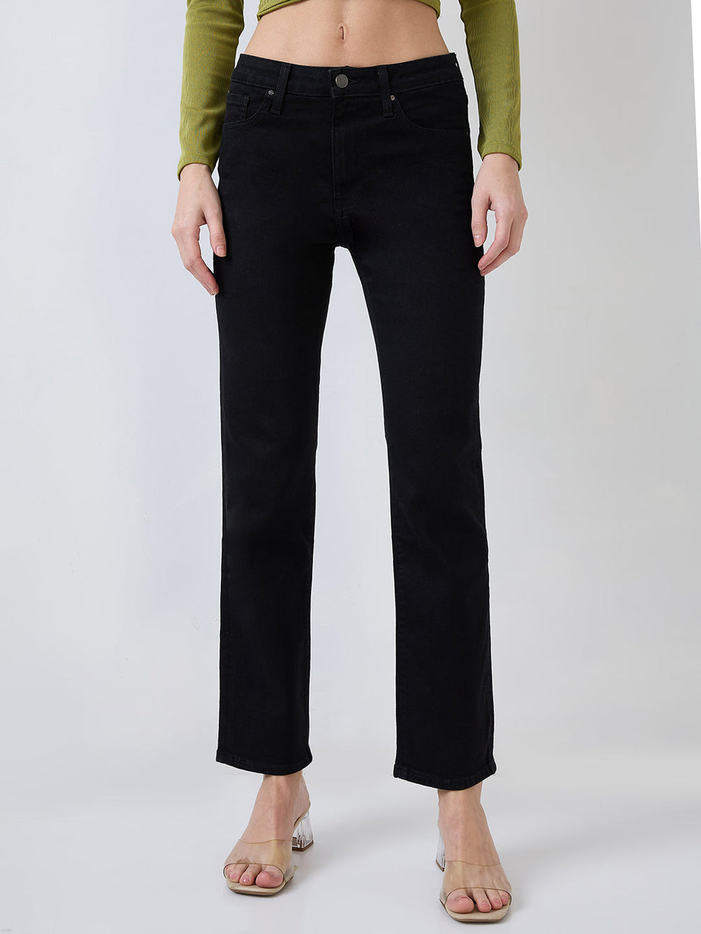 SPYKAR LADIES WESTERN JEANS WDEMM1BE038 Black - Goyalsons ShopMax