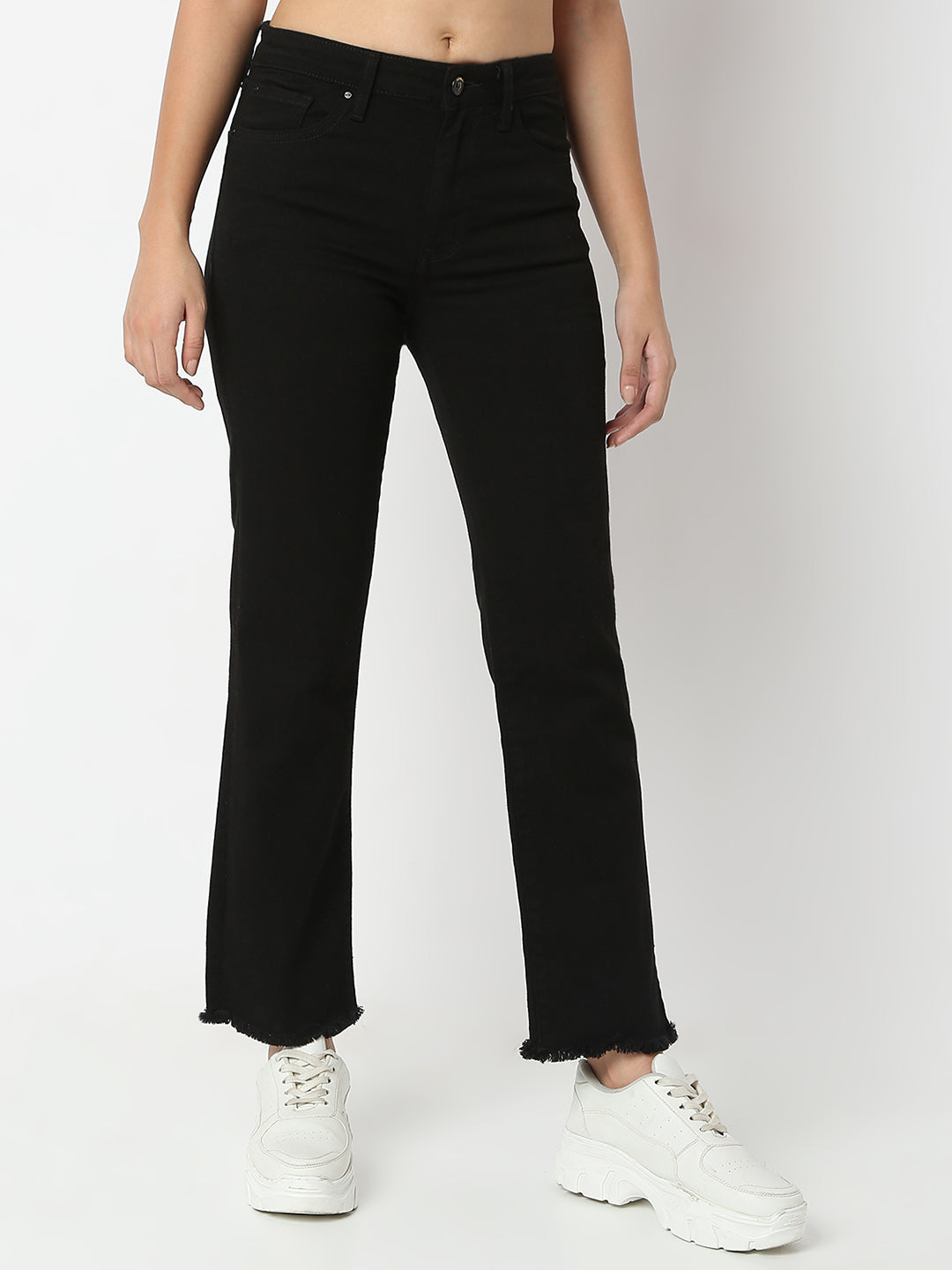 SPYKAR LADIES WESTERN JEANS WDEMM2BD013 JET BLACK