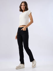SPYKAR LADIES WESTERN JEANS WDEMM2BE033 JET BLACK