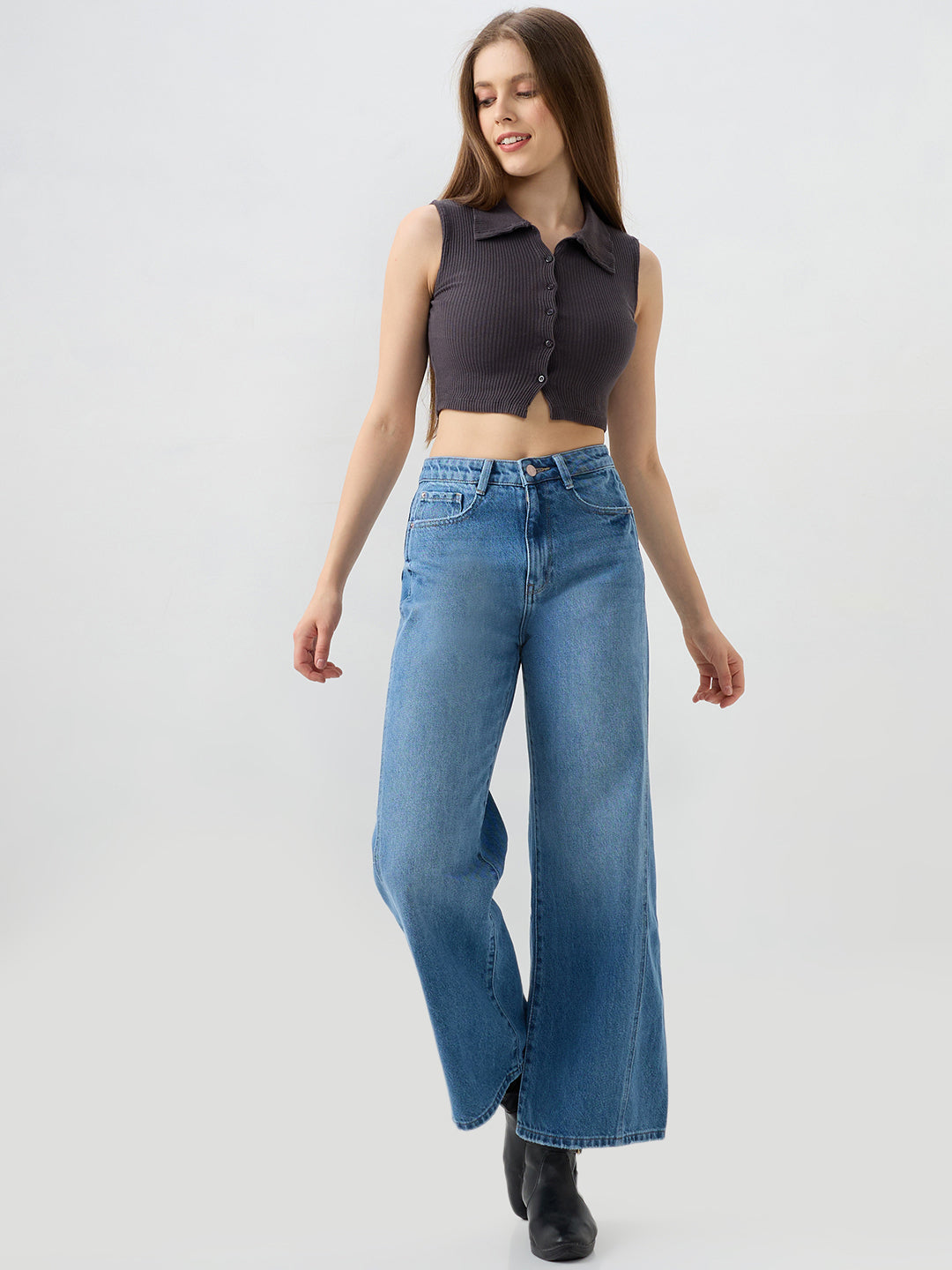 SPYKAR LADIES WESTERN JEANS WDYNR2BE104 LIGHT BLUE