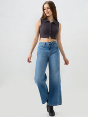 SPYKAR LADIES WESTERN JEANS WDYNR2BE104 LIGHT BLUE