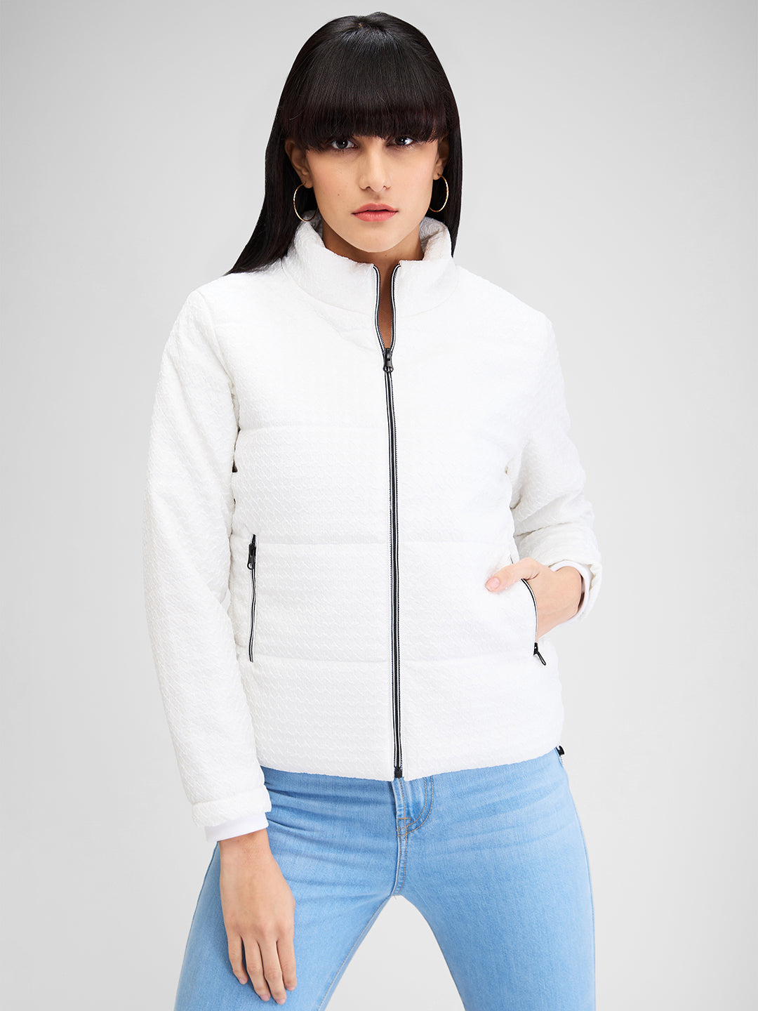SPYKAR LADIES WESTERN JACKET WJKHW2BD003 WHITE