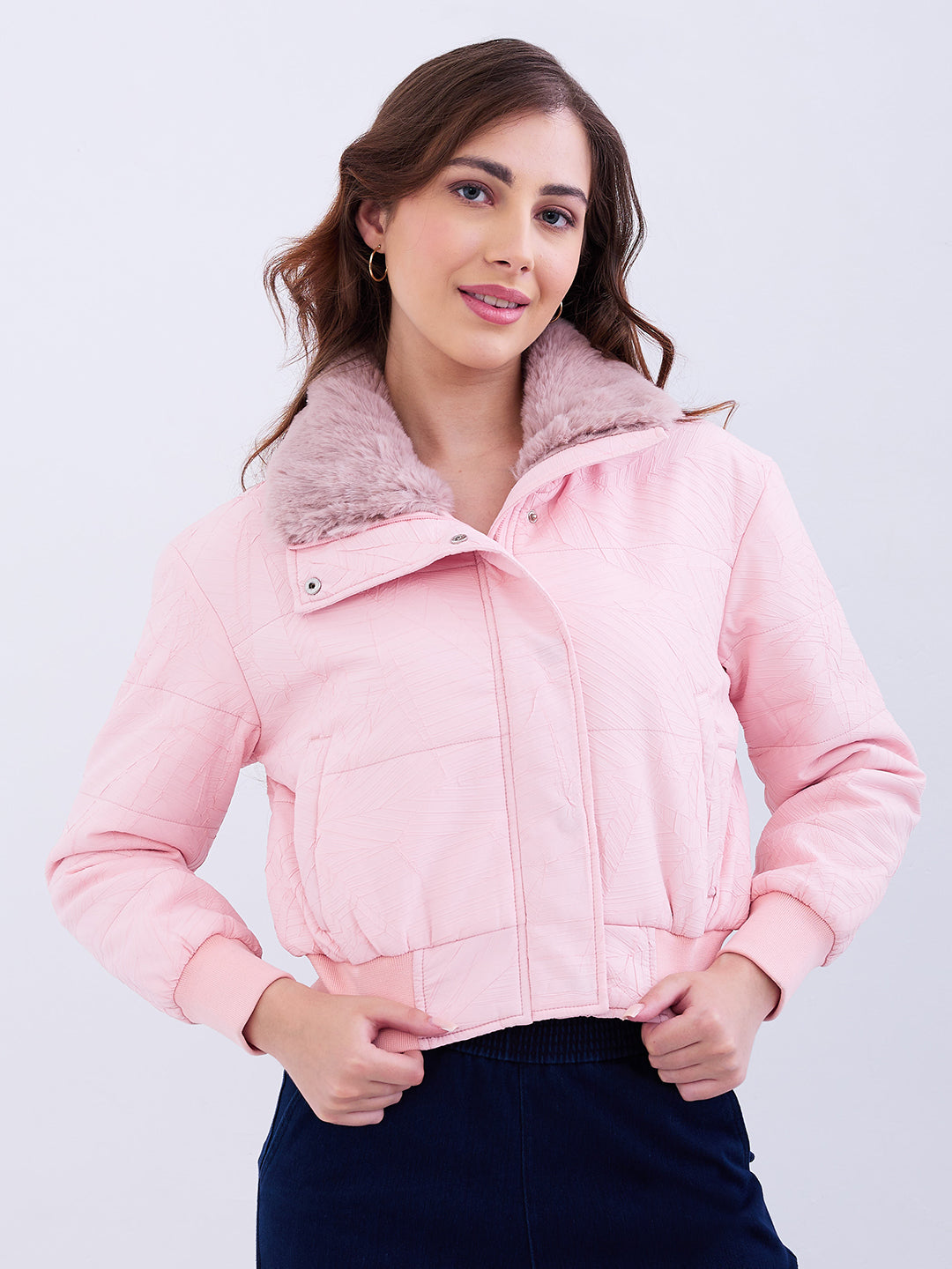 Spykar Ladies Western Jacket Wjkhw2Be013 Pink
