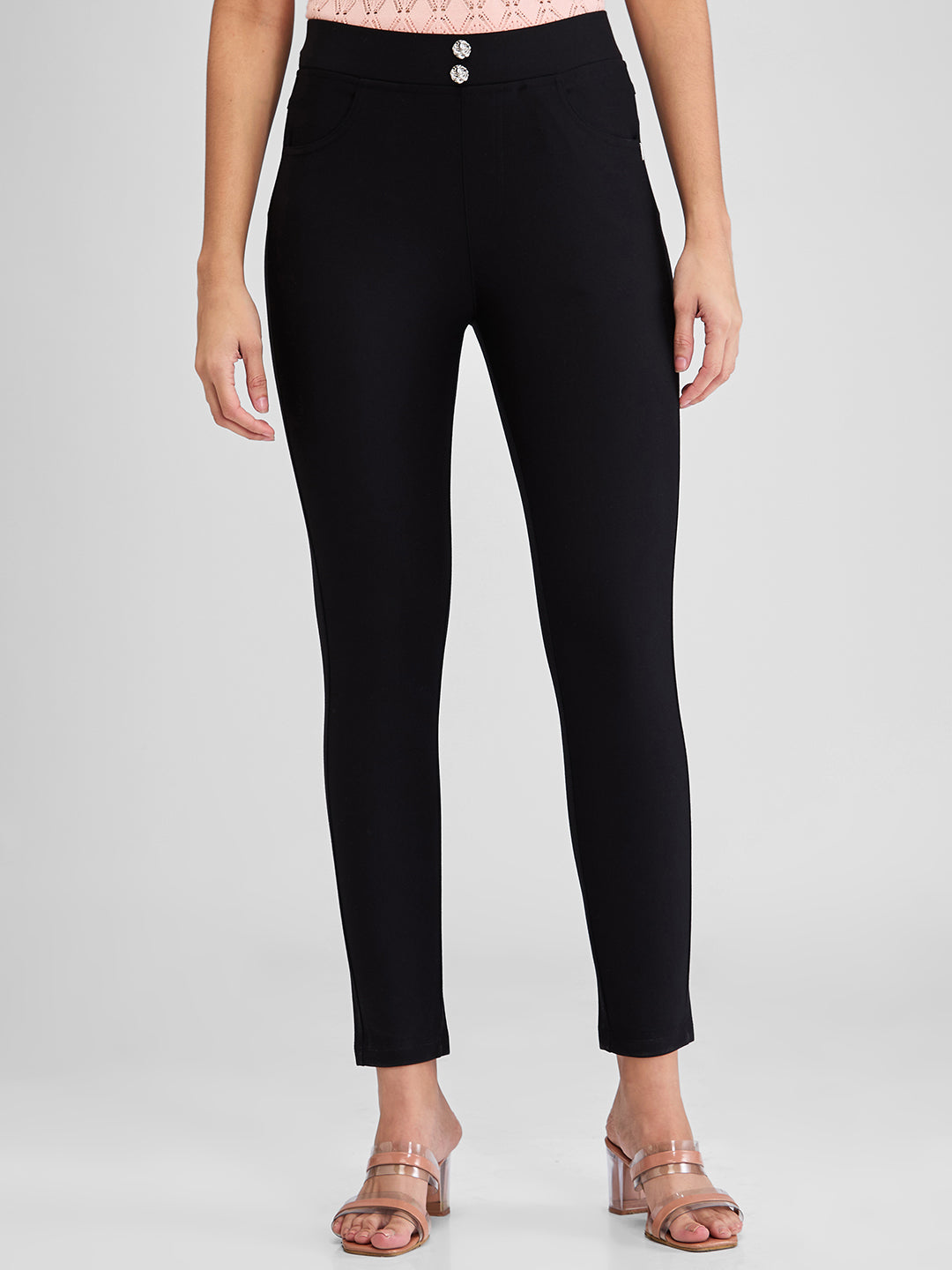 Spykar Ladies Western Woolen Pajama Wktr2Bd007 Black