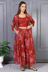 W Ladies Western Kurti 3Pcs Set Ws12973 125852