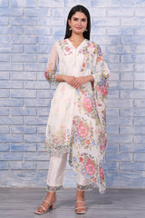 W Ladies Western Kurti 3Pcs Set Ws12975 122012