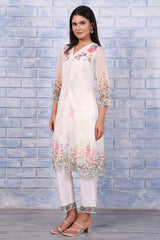 W Ladies Western Kurti 3Pcs Set Ws12975 122012