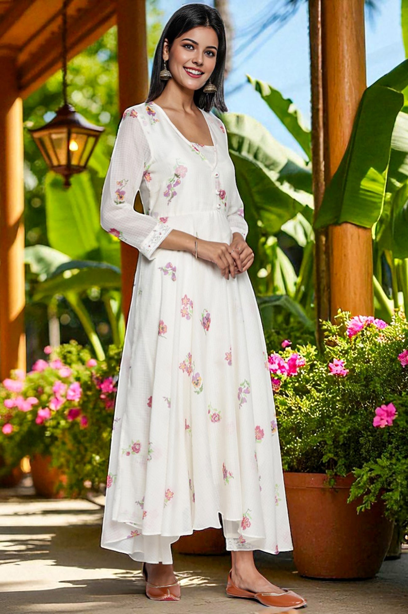 W Ladies Western Kurti 3Pcs Set Ws12977 125833
