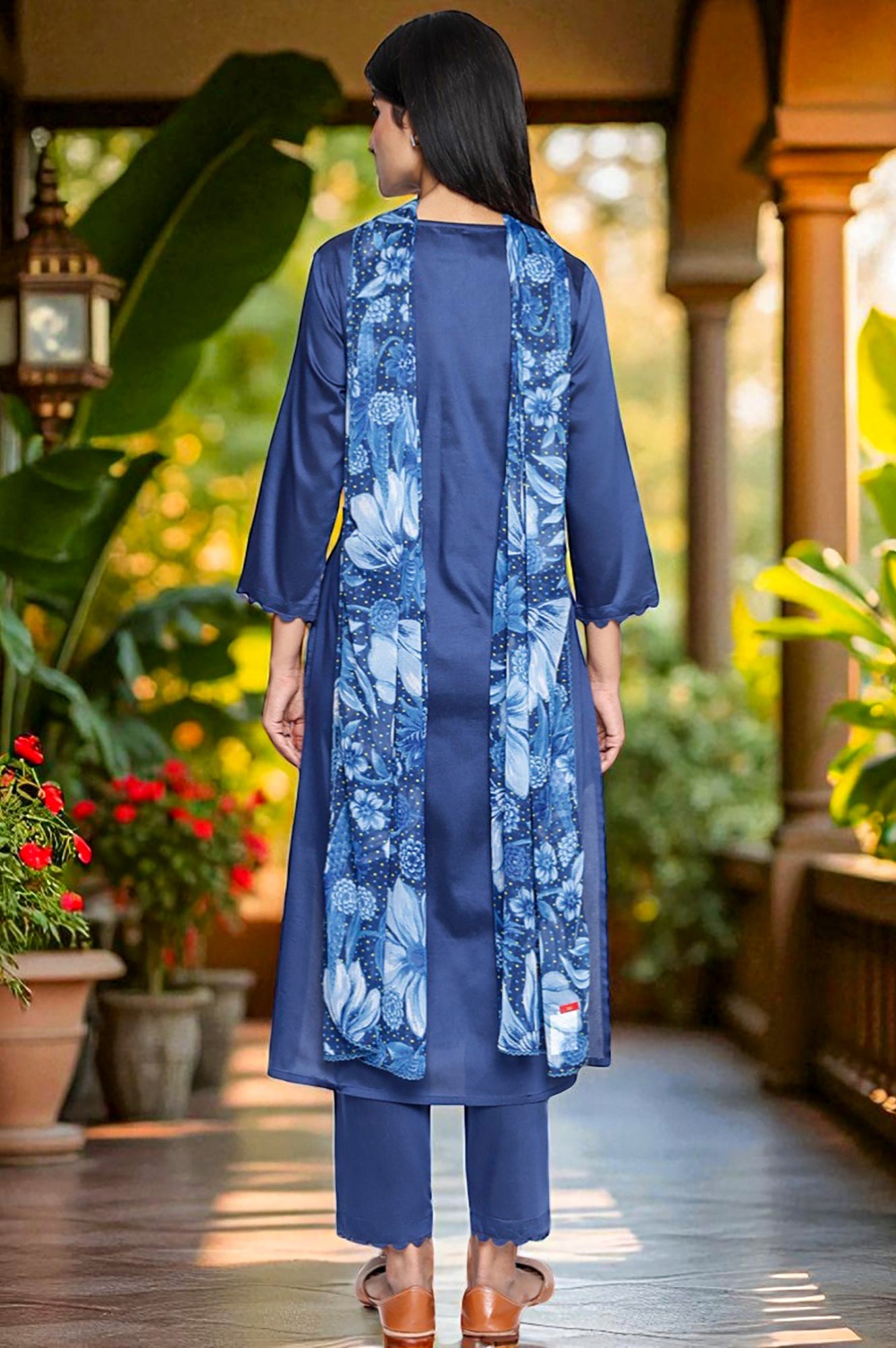 W Ladies Western Kurti 3Pcs Set Ws13002 223894