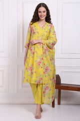 W Ladies Western Kurti 3Pcs Set Ws13054 125900