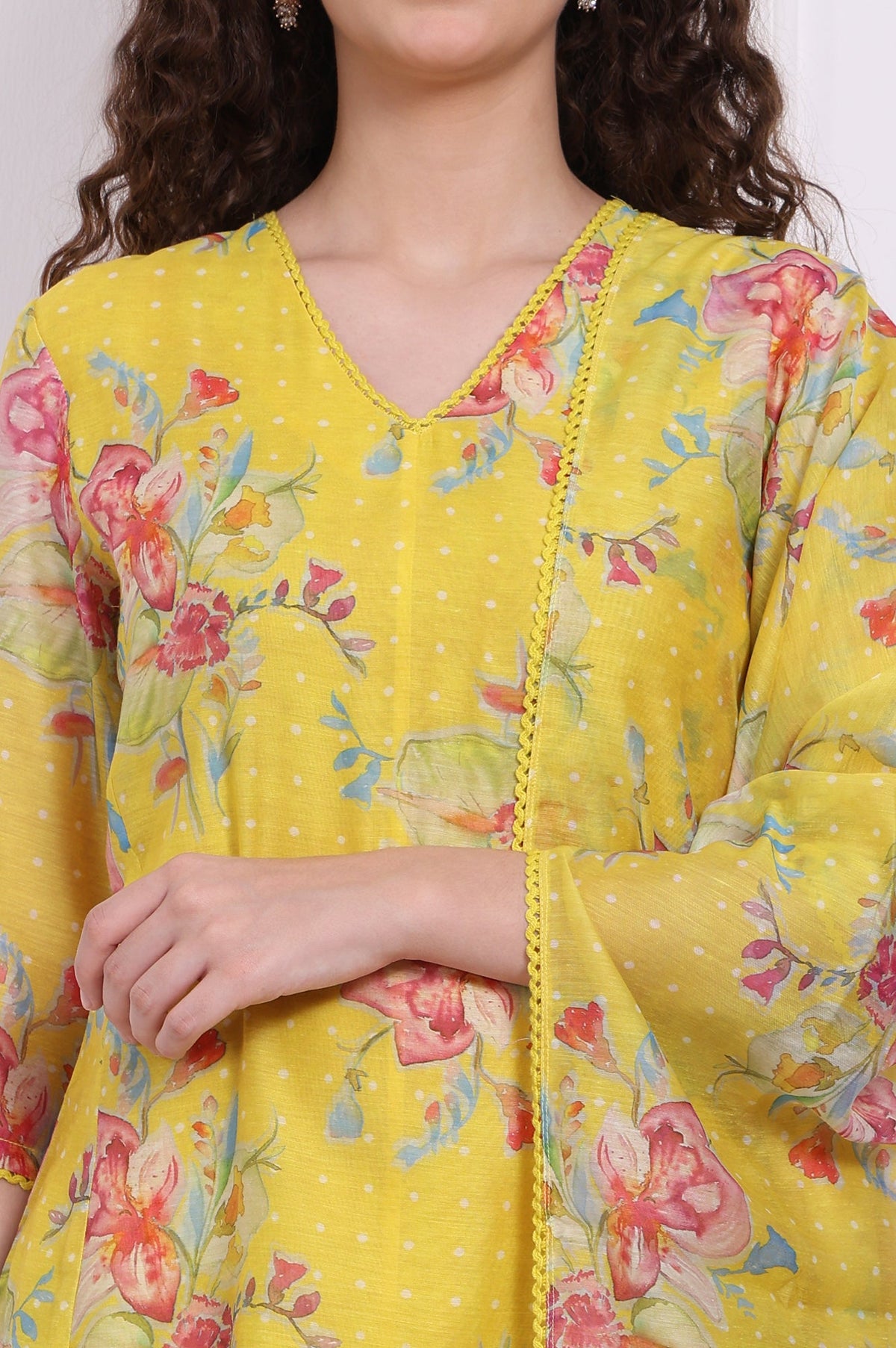 W Ladies Western Kurti 3Pcs Set Ws13054 125900