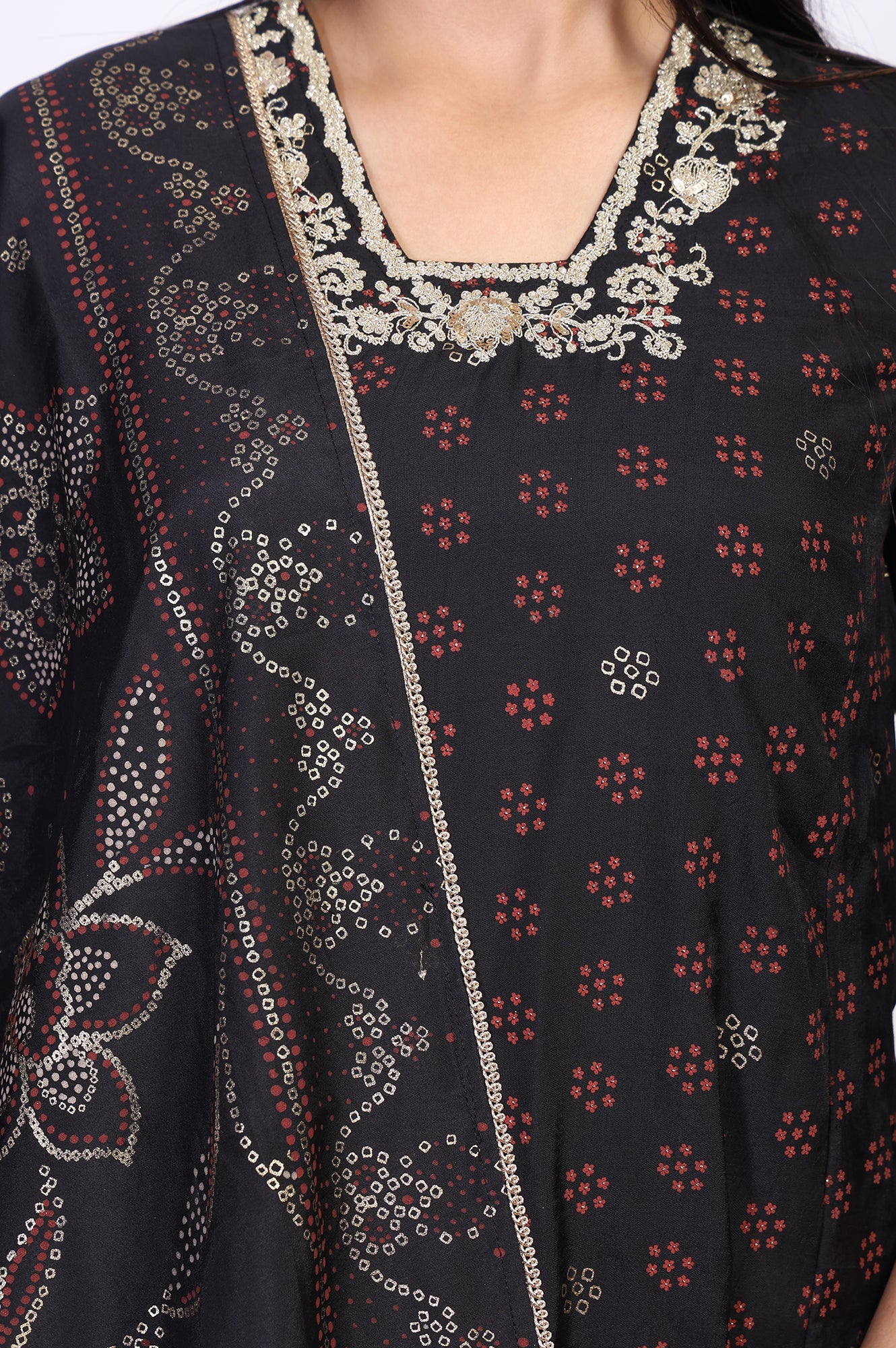W Ladies Western W Kurti 3Pcs Set Ws13174 126443
