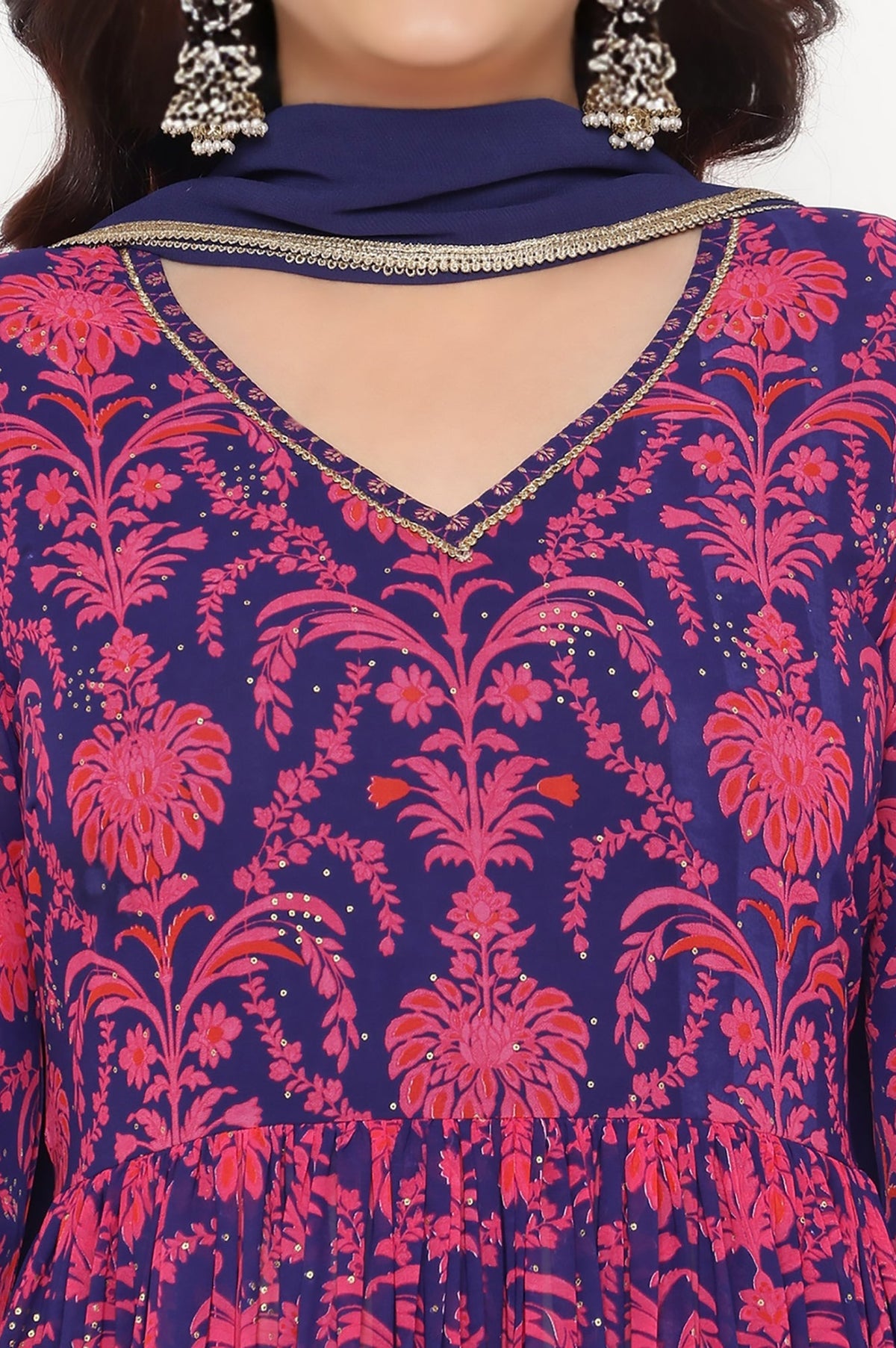 W Ladies Western Kurti 3Pcs Set Ws13195 126220